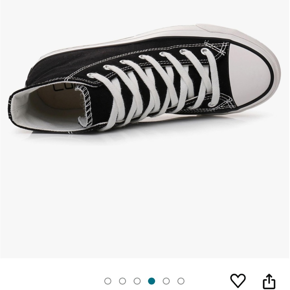 AIRWALK 🖤BLACK HIGH TOP TENNIS SHOES SZ 6🖤 - Picture 5 of 5